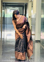 parthfabric Woven Banarasi Art Silk, Jacquard Saree