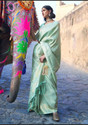 parthfabric Woven Banarasi Art Silk, Jacquard Saree