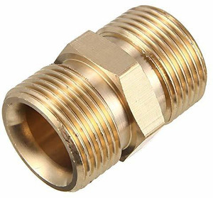 parthvi m22 male brass connector for extension of washer hose pipe hose extender pressure washer