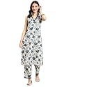 PARTHVI Women39s Cotton Printed Straight Kurta and