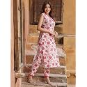 PARTHVI Women39s Cotton Printed Straight Kurta and