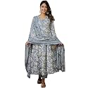 PARTHVI Women39s Printed Cotton Anarkali Kurta amp