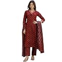 PARTHVIWomen39s Pure Cotton Printed with Handwork Kurta