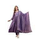 PARTHVI Womens 100 Pure Cotton Anarkali Kurta