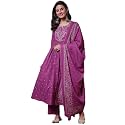 PARTHVI Womens 100 Pure Cotton Anarkali Kurta
