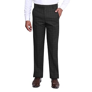 Particle Checks Formal Trousers Regular Fit Pants