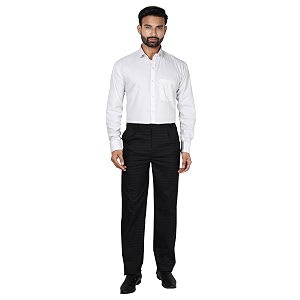Particle Pleat-Front Formal Trousers Checks Regular Fit