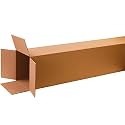 PARTNERS BRAND 12 x 12 x 72 Corrugated Cardboard Boxes, Tall 12"L x 12"W x 72"H, Pack of 10 | Shipping, Packaging, Moving, Storage Box for Home or Business, Strong Wholesale Bulk Boxes