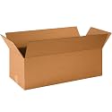 PARTNERS BRAND 24x10x8 Long Corrugated Boxes, Long, 24L x 10W x 8H, Pack of 25 | Shipping, Packaging, Moving, Storage Box for Home or Business, Strong Wholesale Bulk Boxes