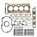 Partsflow Cylinder Head Gasket Kit w/ 10 Head Bolts For Audi A3 For Audi A4 For Audi A5 For Audi TT For VW Beetle For VW CC For VW Eos For VW GTI For VW Golf For VW Jetta For VW Passat 2.0L L4