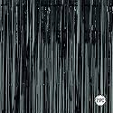 Black Foil Curtains for Decoration | Fringe Curtain for Birthday, Anniversary, Retirement, Baby Shower (Pack of 2, Size: 6x3 Feet)
