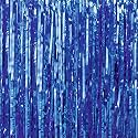 Blue Foil Curtains for Birthday Decoration | Birthday Foil Curtain | Foil Fringe Curtain for Birthday, Anniversary, Retirement, Baby Shower Decoration (Pack of 3, Size: 6x3 Feet)