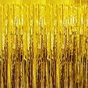 Golden Foil Curtains for Birthday Decoration | Birthday Foil Curtain | Foil Fringe Curtain for Birthday, Anniversary, Retirement, Baby Shower Decoration (Pack of 3, Size: 6x3 feet)