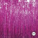 Pink Foil Curtains for Decoration | Fringe Curtain for Birthday, Anniversary, Retirement, Baby Shower (Pack of 6, Size: 6x3 feet)