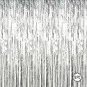 Silver Foil Curtains for Birthday Decoration | Birthday Foil Curtain | Foil Fringe Curtain for Birthday, Anniversary, Retirement, Baby Shower Decoration (Pack of 6, Size: 6x3 Feet)