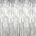 Silver Foil Curtains for Birthday Decoration | Birthday Foil Curtain | Foil Fringe Curtain for Birthday, Anniversary, Retirement, Baby Shower Decoration (Pack of 4, Size: 6x3 feet)