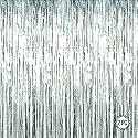 Silver Foil Curtains for Birthday Decoration | Birthday Foil Curtain | Foil Fringe Curtain for Birthday, Anniversary, Retirement, Baby Shower Decoration (Pack of 2, Size: 6x3 Feet)