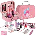 Emma Kids Makeup Kit - Real Washable Makeup Set for Girls Over 8 Years - Princess Cosmetic Purse - Mermaid Box