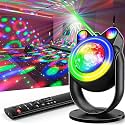 Party Lights Disco Ball Light, Dj Disco Lights Sound Activated Led Star Projector Galaxy Light for Parties Stage Strobe Club Bar Room Dance Wedding Birthday Karaoke Xmas Halloween Christmas Home Décor