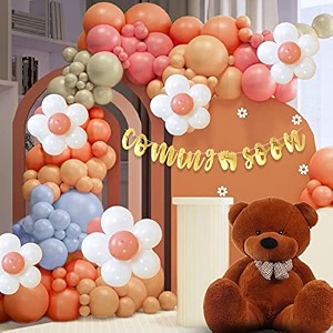 party propz baby shower decoration items - pack of 66 pcs  baby shower decorations kit  mom to be decoration items set