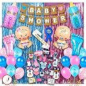 Party Propz Baby Shower Decorations Kit - 92 Pcs Baby Shower Backdrop Decoration Set, Props and Banner, Balloons, Foil Curtains, Mom to be Sash, Dad to be Badge, Godh Bharai Decoration set