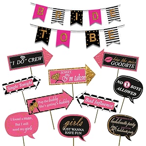 party propz  bachelorette party photo booth propsbachelorette party suppliesmiss to mrs banner photo boothbride to be party decoration