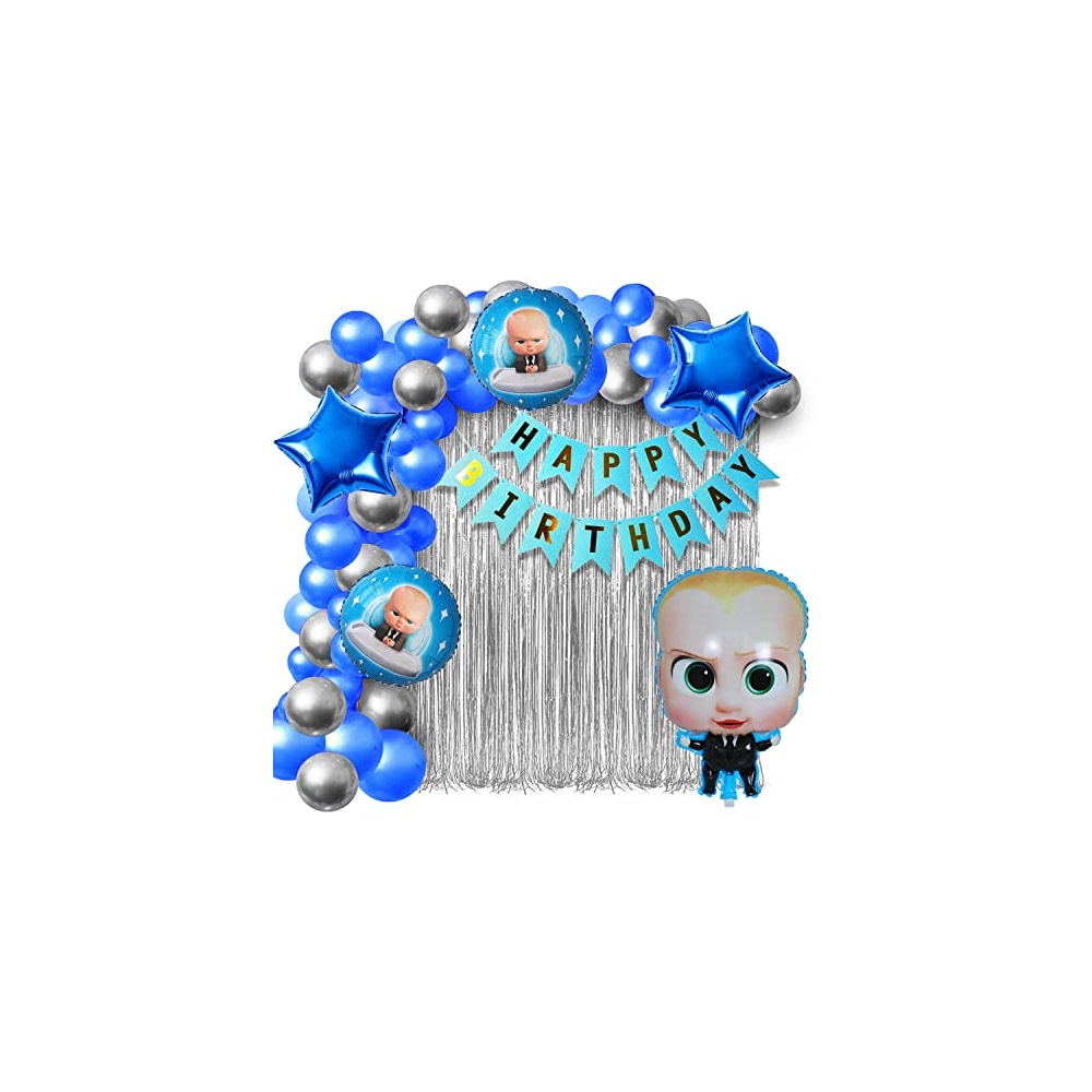 Party Propz Boss Baby Theme Decorations Combo Set - 38Pcs Kit with ...
