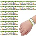 Party Propz Dinosaur Theme Party Favours Pack - 10Pcs Wrist Bands | Return Gifts for Kids | Dino Theme Hand Band | Scale Band
