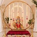 Party Propz Golden Metal Ring Stand for Diwali Decoration For Home -1pc, 2ft, Diwali Backdrop Stand, Navaratri Decorations For Home, Pooja Decorations, Navratri Home Decor