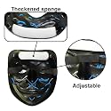 Party Propz Halloween Masks For Adults -1 Pcs, Ghost Face, Hacker Masks, Horror Mask For Men, Neon Mask For Party, Glow In Dark, Face Cover For Adults, Devil Look, Halloween Costume (neon)