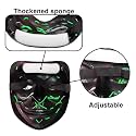 Party Propz Horror Halloween Masks For Adults – 1 Pc Led Scary Mask for Hacker Face, Devil Masks, halloween face mask, Neon Party (Led, Dark Green)
