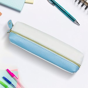 party propz pen pencil pouch for girls blue - 1 pc pencil pouch for kids  pouches for stationary  pouch for student  school pouch for boys  cute pouches for girls