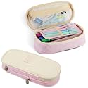 Party Propz Large Capacity Pen Pencil Pouch for Girls - 1 Pc Pencil Case Pink, School Bag Shape Pouch, Pencil for Kids, Pouch for School Girls, Makeup Box (Pink)