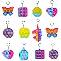 Party Propz Pop It Keychain - 12 Pcs, Return Gifts for Birthday, Return Gifts for Kids Age 10-12, Birthday Gift for Kids, Key Chain, Return Gifts, Return Gifts for Girls and Boys