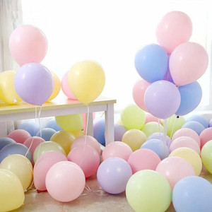 party propz solid pastel colored balloons for birthday party  baby shower  party decoration pack of 50 balloon
