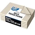 Party Solids Ivory Tissue Paper for Gift Bags - 20" X 30" Bulk Tissue Paper Ivory 480 Sheets - 10lb Newsprint for Packing, Birthday Gift Box Filler, Packing Supplies for Moving Supplies