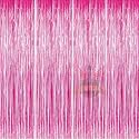 Party town Metallic Foil Fringe Curtains (3ft * 6ft) for Birthday| Wedding | Engagement | Bridal Shower | Baby Shower | Bachelorette Celebration, Party Decorations (Pack of 4, Pink)
