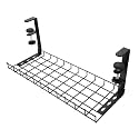 Desk Cable Rack Steel Cable Management Holder Adjustable Black