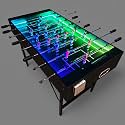 PartyLife 48" Foosball Table w/LED Lights, Folding Steel Legs, Smooth Surface, Extremely Sturdy and Portable!