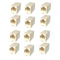 (Pack of 50) LAN Connector | RJ45 Connector Female to Female ethernet Coupler LAN Adapter Extender RJ45 Socket Network Cat5 Cat6 Joiner