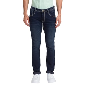 Parx Mens Cotton Blend Dobby Pattern Slim