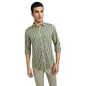 Parx Men39s Cotton Blend Checks Pattern Slim