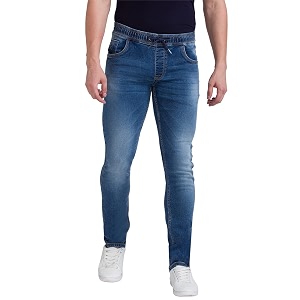 Parx Mens Flat Front Jogger Fit Dark