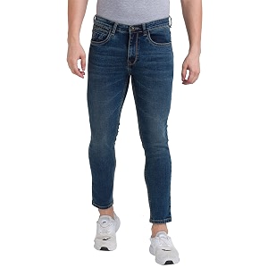 Parx Mens Flat Front Skinny Cropped Fit
