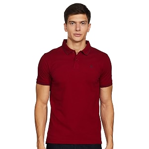 Parx Mens Plain Regular Fit Polo