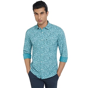 Parx Mens Pure Cotton Print Pattern Slim