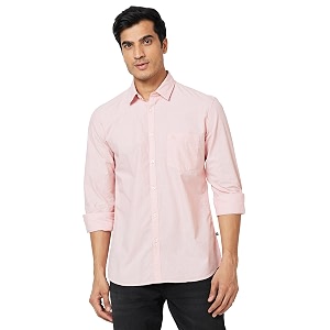 Parx Mens Pure Cotton Solid Pattern Slim