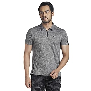 Parx Mens Pure Polyester Solid Pattern Regular