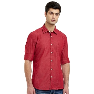 Parx Mens Slim Fit Casual Shirt
