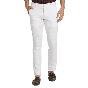Parx Mens Solid Pattern Lrt Cotton Blend